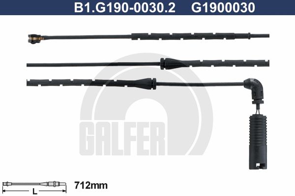 GALFER Indikators, Bremžu uzliku nodilums B1.G190-0030.2