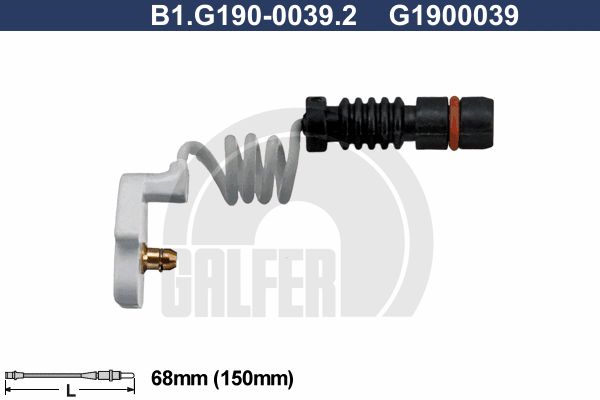 GALFER Indikators, Bremžu uzliku nodilums B1.G190-0039.2