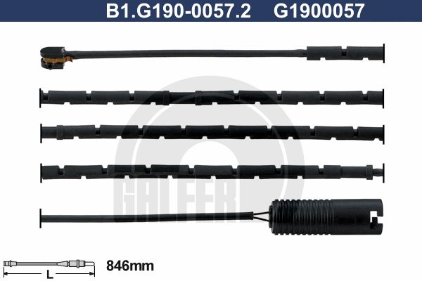 GALFER Сигнализатор, износ тормозных колодок B1.G190-0057.2