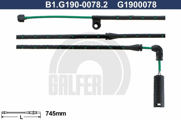 GALFER Indikators, Bremžu uzliku nodilums B1.G190-0078.2