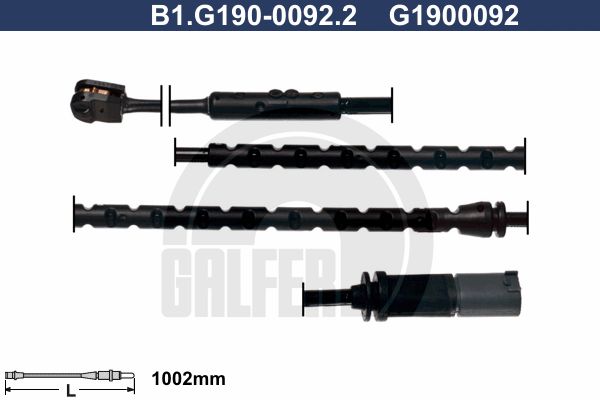 GALFER Сигнализатор, износ тормозных колодок B1.G190-0092.2