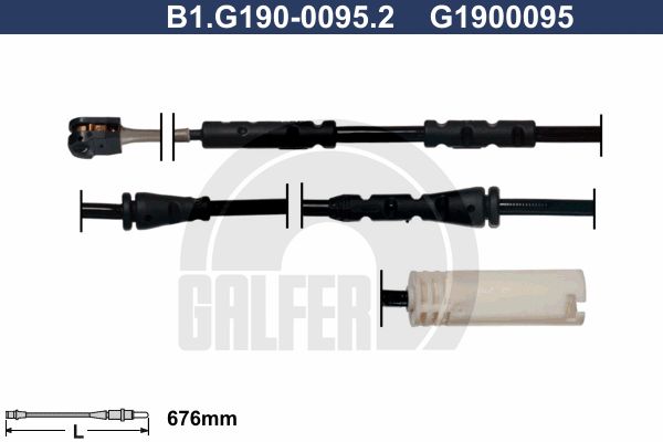 GALFER Сигнализатор, износ тормозных колодок B1.G190-0095.2