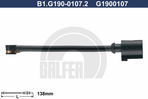 GALFER Indikators, Bremžu uzliku nodilums B1.G190-0107.2
