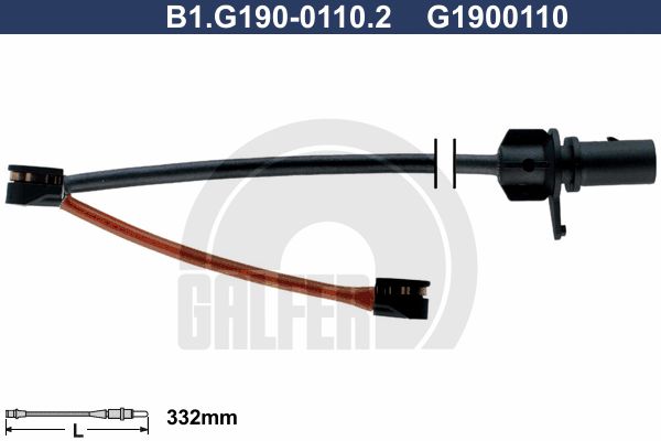 GALFER Indikators, Bremžu uzliku nodilums B1.G190-0110.2