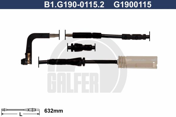 GALFER Indikators, Bremžu uzliku nodilums B1.G190-0115.2