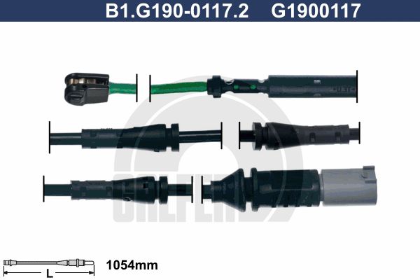 GALFER Indikators, Bremžu uzliku nodilums B1.G190-0117.2