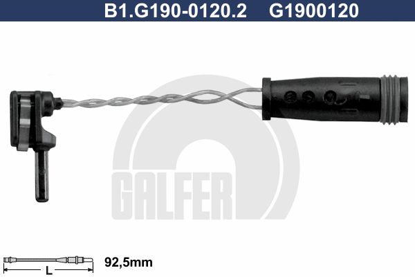 GALFER Сигнализатор, износ тормозных колодок B1.G190-0120.2