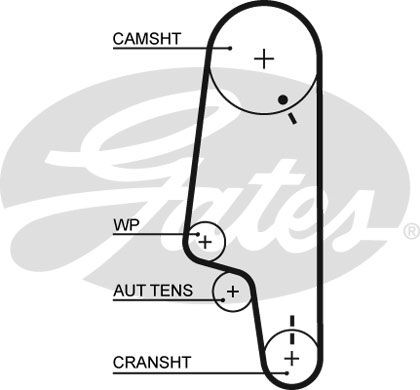 GATES Zobsiksnas komplekts K015428XS