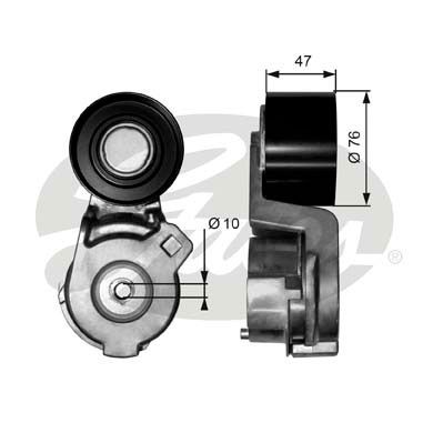 GATES Siksnas spriegotājs, Ķīļsiksna T38566