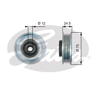 GATES Spriegotājrullītis, Ķīļrievu siksna T39223