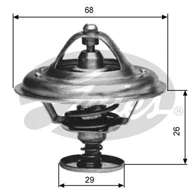 GATES Термостат, охлаждающая жидкость TH10276G1