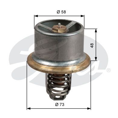 GATES Termostats, Dzesēšanas šķidrums TH51180G1