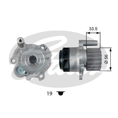 GATES Водяной насос WP0076