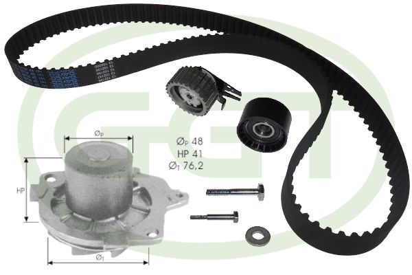 GGT Водяной насос + комплект зубчатого ремня KPA20035