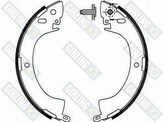 GIRLING Комплект тормозных колодок 5181859