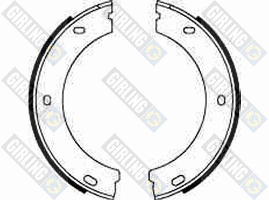 GIRLING Комплект тормозных колодок, стояночная тормозная с 5185472