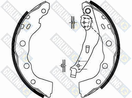 GIRLING Комплект тормозных колодок 5186654