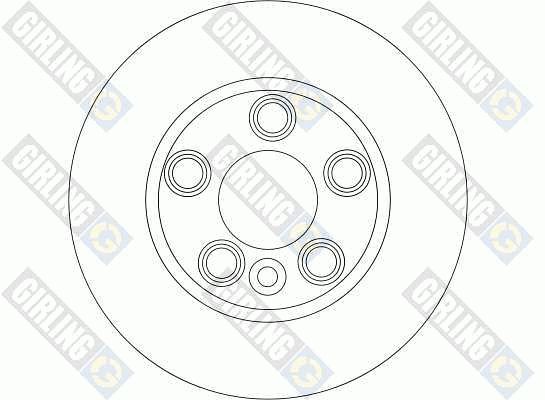 GIRLING Тормозной диск 6043075