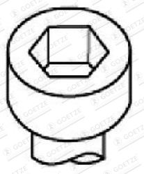 GOETZE Комплект болтов головки цилидра 22-01315B