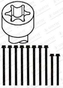 GOETZE Cilindru galvas skrūvju komplekts 22-18089B