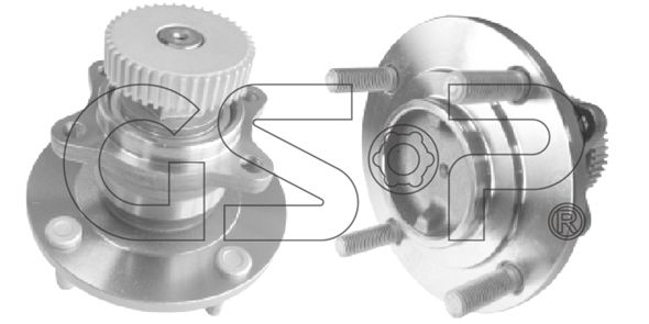 GSP Комплект подшипника ступицы колеса 9400089
