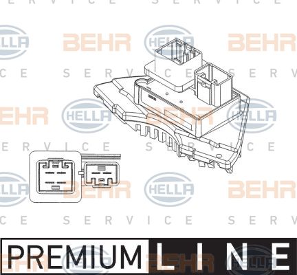 HELLA Регулятор, вентилятор салона 5HL 351 321-231