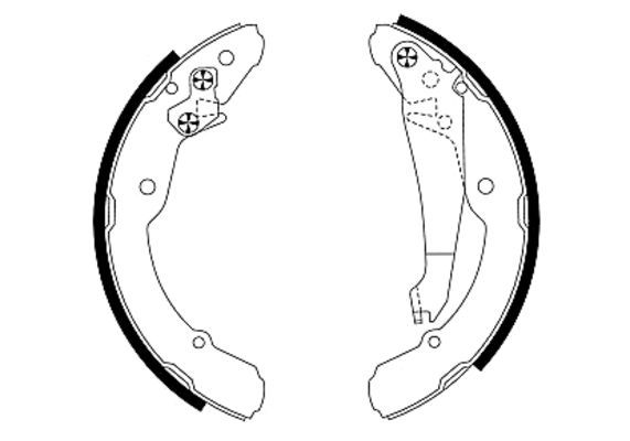 HELLA Комплект тормозных колодок 8DB 355 001-691