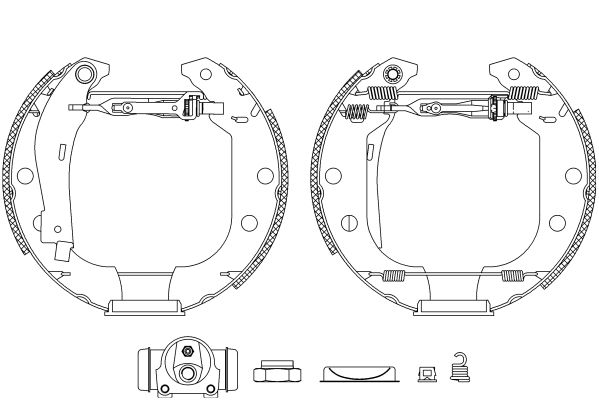 HELLA Комплект тормозных колодок 8DB 355 003-951