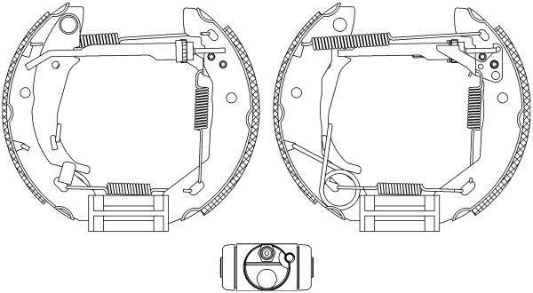 HELLA Комплект тормозных колодок 8DB 355 004-521