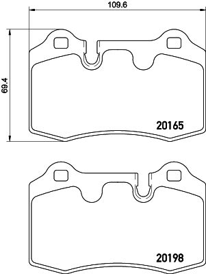 HELLA Bremžu uzliku kompl., Disku bremzes 8DB 355 015-881