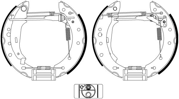 HELLA Комплект тормозных колодок 8DB 355 022-901