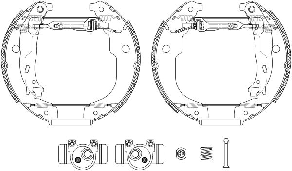 HELLA Bremžu loku komplekts 8DB 355 022-951