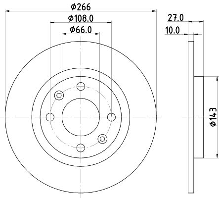 HELLA Bremžu diski 8DD 355 100-851