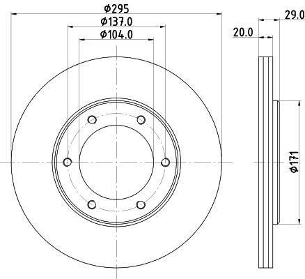 HELLA Тормозной диск 8DD 355 101-191