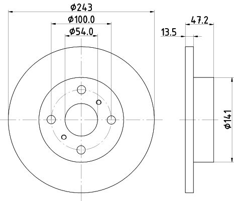 HELLA Bremžu diski 8DD 355 101-301