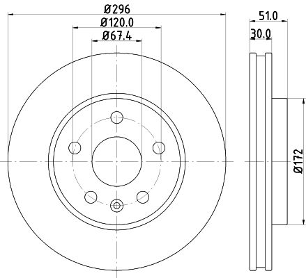 HELLA Bremžu diski 8DD 355 116-031