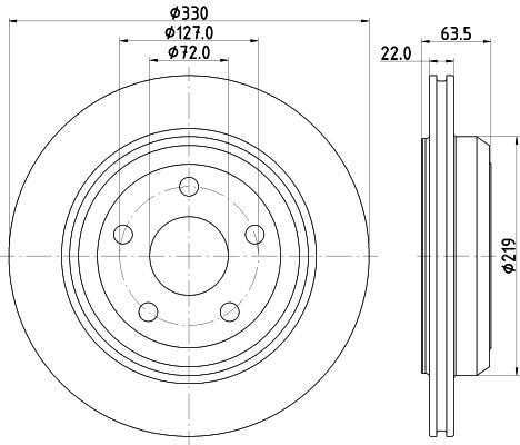 HELLA Bremžu diski 8DD 355 122-511