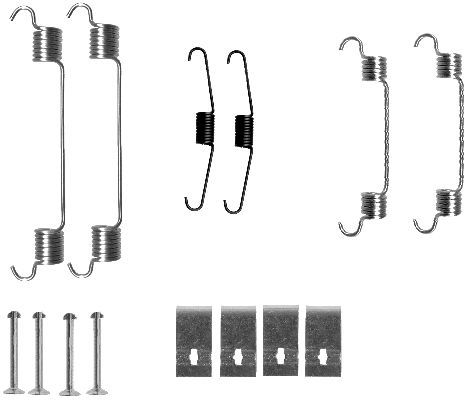 HELLA Piederumu komplekts, Bremžu loki 8DZ 355 200-731