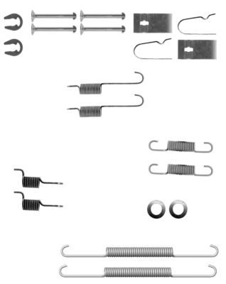 HELLA Piederumu komplekts, Bremžu loki 8DZ 355 200-801