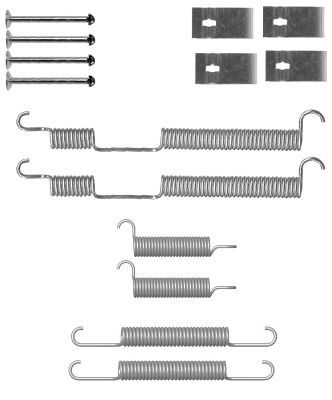 HELLA Piederumu komplekts, Bremžu loki 8DZ 355 201-001