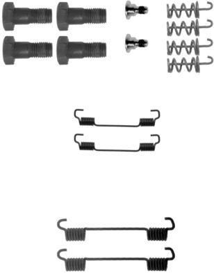 HELLA Piederumu komplekts, Stāvbremzes mehānisma bremžu  8DZ 355 201-741