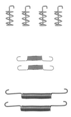 HELLA Piederumu komplekts, Stāvbremzes mehānisma bremžu  8DZ 355 201-851