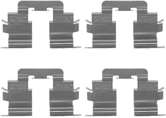 HELLA Комплектующие, колодки дискового тормоза 8DZ 355 202-631