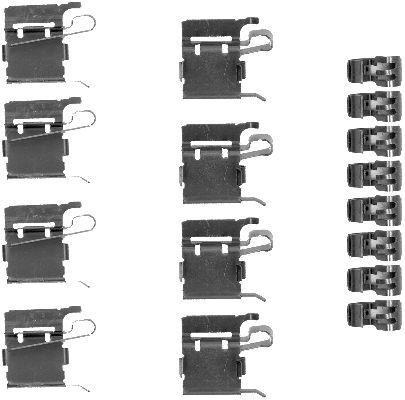 HELLA Piederumu komplekts, Disku bremžu uzlikas 8DZ 355 203-381