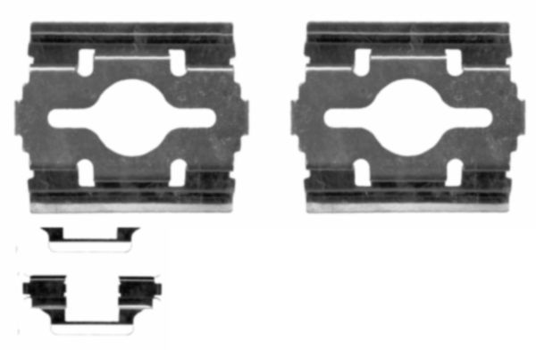 HELLA Комплектующие, колодки дискового тормоза 8DZ 355 203-581