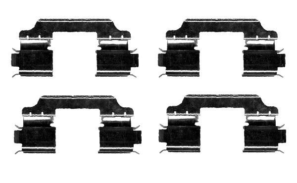 HELLA Piederumu komplekts, Disku bremžu uzlikas 8DZ 355 204-411