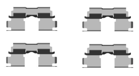 HELLA Piederumu komplekts, Disku bremžu uzlikas 8DZ 355 204-481