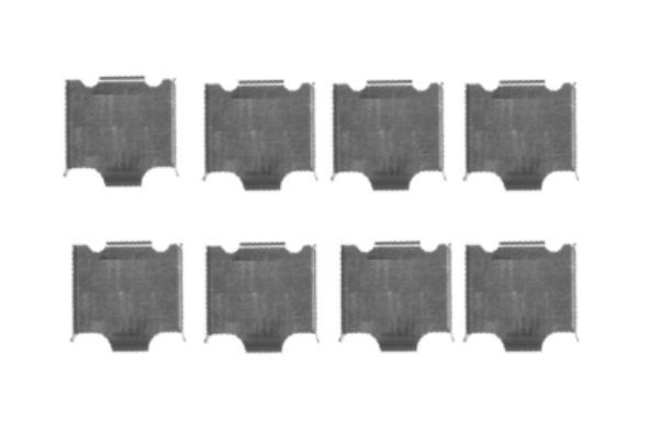 HELLA Комплектующие, колодки дискового тормоза 8DZ 355 204-581
