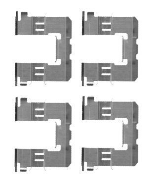 HELLA Комплектующие, колодки дискового тормоза 8DZ 355 204-591