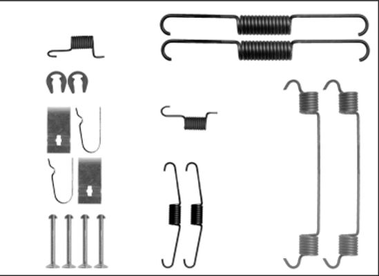 HELLA Piederumu komplekts, Bremžu loki 8DZ 355 205-881